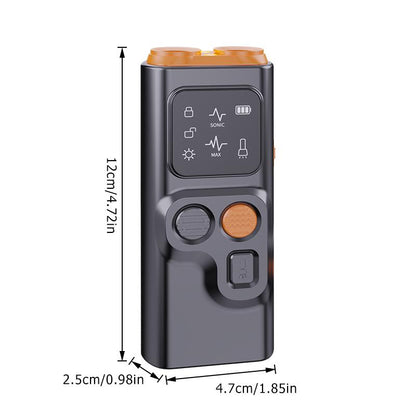 Golipal Ultrasonic Dog Training Device with LED Flashlight & HD Display – USB Rechargeable Obedience Aid and Positive Behavior Correction Tool for Dogs