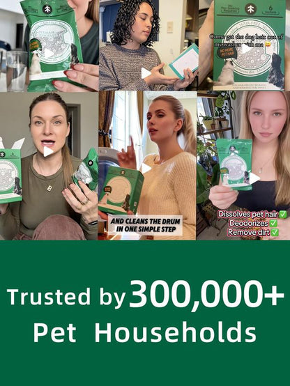 Seedshub Pet Hair Dissolving Laundry Powder - Pet Hair Removal, Laundry Detergent, Stain Remover, for Dog and Cat Hair, Pet Onwer Essential Care, for Top and Front Load Washer, Deordorizer, Household Items, Newyearnewme