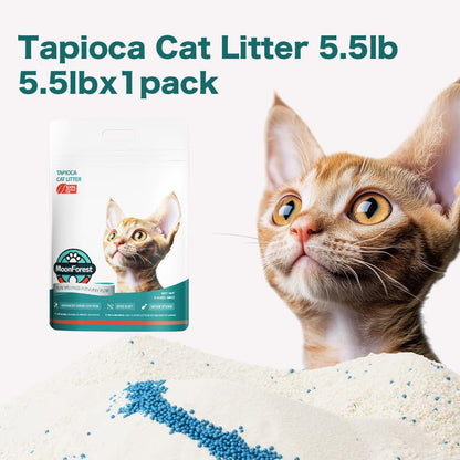 Moonforest Cat Litter,Kitty Litter,Tapioca Cat Litter, Smart Litter Boxes Cat Litter,Tofu Cat Litter, Clumping Premium, Low Dust Cat Comfort