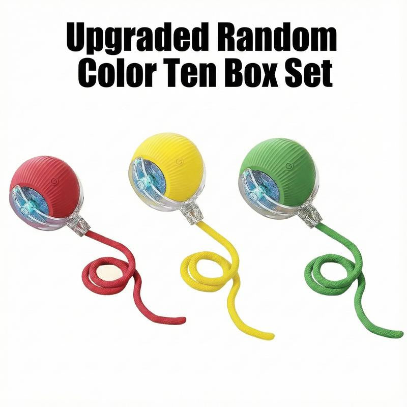 ROZINO 2025 Interactive Dog Cat Toys Durable USB Rechargeable Automatic Rolling Ball with Obstacle Avoidance for Small Medium Large Pets