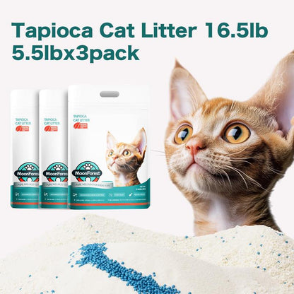 Moonforest Cat Litter,Kitty Litter,Tapioca Cat Litter, Smart Litter Boxes Cat Litter,Tofu Cat Litter, Clumping Premium, Low Dust Cat Comfort
