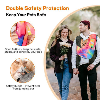 Dog Carrier Sling – Hands-Free Pet Carrier for Cats up to 14 Lbs, Dog Slings for Small Dogs, Dog Sling Carrier for Every Day Use, Machine Washable Cool Cat Stuff Puppy