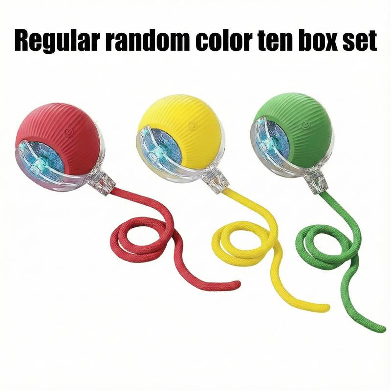 ROZINO 2025 Interactive Dog Cat Toys Durable USB Rechargeable Automatic Rolling Ball with Obstacle Avoidance for Small Medium Large Pets