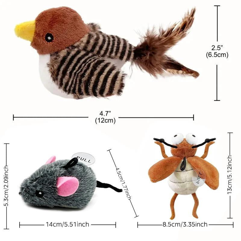 Cat Toy Interactive Pet Kitten Plaything, Non-Vibration Design, Fun & Engaging Cat Toys for Cats, Ideal Gift for Feline Lovers