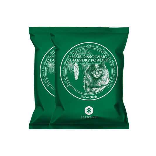 Seedshub Pet Hair Dissolving Laundry Powder - Pet Hair Removal, Laundry Detergent, Stain Remover, for Dog and Cat Hair, Pet Onwer Essential Care, for Top and Front Load Washer, Deordorizer, Household Items, Newyearnewme