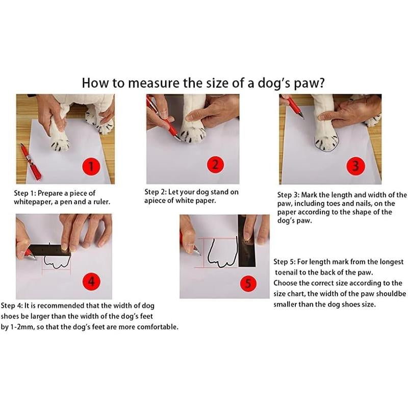 4PCS Waterproof Dog Boots for Small Dogs, Anti-Slip Dog Booties Paw Protectors, Keep Paws Dry & Clean for Rain Snow Winter, Mud Salt Hot Pavement, Adjustable Secure Straps for Puppy Small Breeds